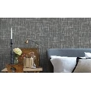 Decowall Maki Gri Bej Keten Doku Desenli 402-04 Duvar Kağıdı 16.50 M²