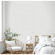Adawall Muse Beyaz Açık Gri Kumaş Keten Efekt Desenli 25105-1 Duvar Kağıdı 16.50 M²