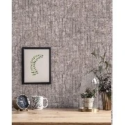 Decowall Orlando Koyu Gri Dokulu Damarlı Çizgi Desenli 1511-07 Duvar Kağıdı 16.50 M²