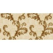 Ottoman Wallcoverings Krem Zemin Bakır Yaprak Desenli A0052 Duvar Kağıdı 16.50 M²