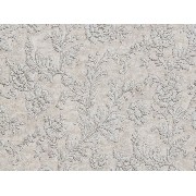 Murella Canova (italyan) Kabartma Doku Vizon Zemin Gri Yaprak Çiçek Desenli M2025 Duvar Kağıdı 7 M²