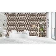 Bella Wallcoverings Kahve Gri Siyah 3 Boyutlu Geometrik Desenli YG32005 Duvar Kağıdı 16.50 M²