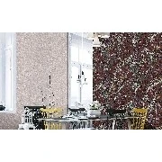 Decowall Retro Lacivert Bordo Bej Mor Yeşil Vintage Şal Desenli 5013-02 Duvar Kağıdı 16.50 M²