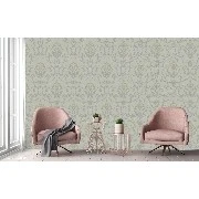 Adawall Rumi Gri Süsleme Motifli Damask Desenli 6806-2 Duvar Kağıdı 10.60 M²