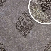 Golden Forever Mürdüm Sarı Kahve Damask Desenli 19185 Duvar Kağıdı 5 M²