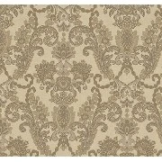 Adawall Rumi Bej Kahve Süslemeli Damask Desenli 6804-3 Duvar Kağıdı 10.60 M²