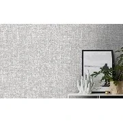 Decowall Maki Gri Kumaş Keten Düz Desenli 401-03 Duvar Kağıdı 16.50 M²