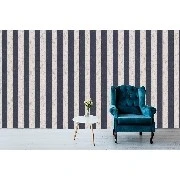 Decowall Retro Lacivert Gri Modern Çizgi Desenli 5002-01 Duvar Kağıdı 16.50 M²