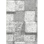 Livart Genesis Beyaz Gri 3 Boyutlu Kare Taş Desenli 771-3 Duvar Kağıdı 16.50 M²