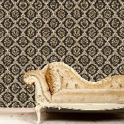 Duka Sawoy Lacivert Gold Damask Desenli 17140-4 Duvar Kağıdı 10.00 M²