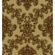 Ottoman Wallcoverings Vizon Zemin Bakır Motifler Damask Desenli C033 Duvar Kağıdı 16.50 M²