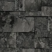 Adawall Roka 3d Koyu Gri Siyah Kesme Taş Desenli 23106-5 Duvar Kağıdı 16.50 M²