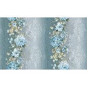 A'la Venda Mavi Gri Çiçek Desenli DL10103 Duvar Kağıdı 16.50 M²