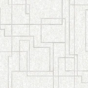 Adawall Octagon Beyaz Modern Geometrik Desenli 1202-1 Duvar Kağıdı 10,60 M²