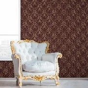 Duka Legend Bordo Zemin Gold Motifli Damask Desenli 81152-5 Duvar Kağıdı 16.50 M²