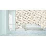 Bella Wallcoverings Bej Kahve Yeşil Çicek Desenli RS75503 Duvar Kağıdı 16.50 M²