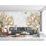 3d Manzara İncili Calla Çiçekleri Özel Tasarım Poster Duvar Kağıdı