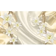 3d Manzara Özel Tasarım Beyaz Lotus Çiçekler