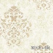 Decowall Armani Krem Gold Dokulu Damask Desenli 3013-05 Duvar Kağıdı 16.50 M²