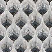 Duka By Hakan Akkaya 3d Efektli Kırık Beyaz Zemin Mavi Gümüş Motif Geometrik Desenli 20191-2 Duvar Kağıdı 10.60 M²