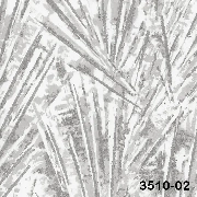 Decowall Tudor Beyaz Gri Soyut Yaprak Kristal Desenli 3510-02 Duvar Kağıdı 16.50 M²