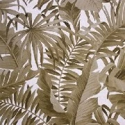Golden Forever Gri Zemin Üstünde Kahverengi Tropikal Yaprak Desenli 19253 Duvar Kağıdı 5 M²