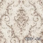 Decowall Retro Krem Kahve Damask Desenli 5001-03 Duvar Kağıdı 16.50 M²