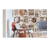 Decowall Armani Kahve Siyah 3 Boyutlu Pop Art Desenli 3015-02 Duvar Kağıdı 16.50 M²