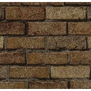 Wall212 3d Single 3 Boyutlu Kahve Tuğla Arası Siyah Derz Desenli 2018 Duvar Kağıdı 5 M²