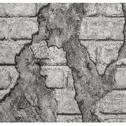 Wall212 3d Single Gri Eskimiş 3 Boyutlu Tuğla Desenli 2014 Duvar Kağıdı 5 M²
