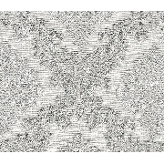 Livart Makro Mix Gri Beyaz Simli Motifli Damask Desenli 725-7 Duvar Kağıdı 16.50 M²