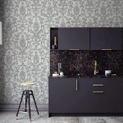 Adawall Dante Gri Klasik Damask Desenli 1407-3 Duvar Kağıdı 10.60 M²