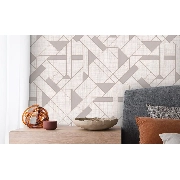 Decowall Tudor Krem Bej Modern Geometrik Desenli 3508-02 Duvar Kağıdı 16.50 M²