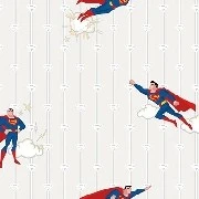 Adawall Ada Kids Gri Süpermen Desenli 8915-1 Duvar Kağıdı 10 M²