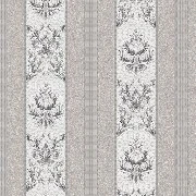 Duka Sawoy Gri Gümüş Çizgili Damask Desenli 17151-2 Duvar Kağıdı 10.00 M²