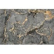 3d Manzara Gri Gold Mermer Duvar Kağıdı