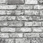 Decowall Retro Bej Siyah 3 Boyutlu Tuğla Desenli 5008-03 Duvar Kağıdı 16.50 M²