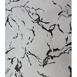 Golden Black Beyaz Zemin Üstünde Siyah Damarlı Mermer Desenli 41619 Duvar Kağıdı 16.10 M²