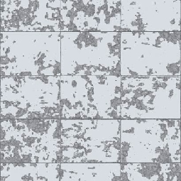 Ugepa (fransız) Hexagone 3 Boyutlu Soyut Metalik Görünümlü Gümüş Geometrik Desenli L62609 Duvar Kağıdı 5 M²