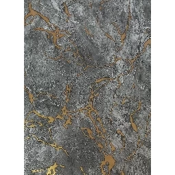 Golden Black Gri Zemin Üstünde Gold Damarlı Mermer Desenli 41623 Duvar Kağıdı 16.10 M²