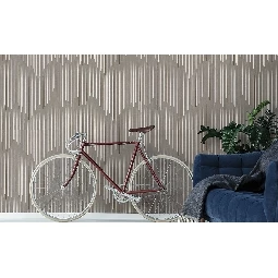 Decowall Odessa Vizon Kahverengi Çizgili Zigzag Desenli 2505-05 Duvar Kağıdı 16,50 M²