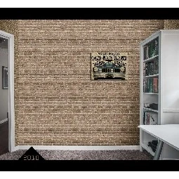Wall212 3d Single Kiremit Gri 3 Boyutlu Eskitme Tuğla Desenli 2010 Duvar Kağıdı 5 M²