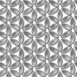 Ugepa (fransız) Hexagone Metalik Gümüş Geometrik Yaprak Desenli L52219 Duvar Kağıdı 5 M²