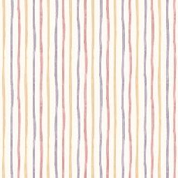 Adawall Ada Kids Beyaz Bej Renkli Çizgi Desenli 8906-1 Duvar Kağıdı 10 M²