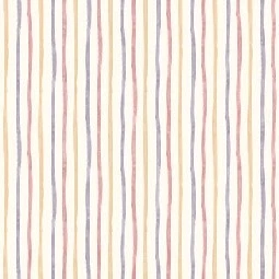 Adawall Ada Kids Beyaz Bej Renkli Çizgi Desenli 8906-1 Duvar Kağıdı 10 M²