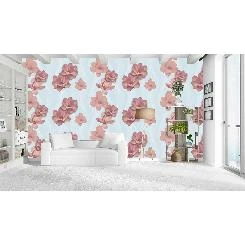 Gmz Vav Collection Mavi Mor Beyaz Çiçek Desenli 42315-4 Duvar Kağıdı 16.50 M²