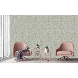 Adawall Rumi Gri Süsleme Motifli Damask Desenli 6806-2 Duvar Kağıdı 10.60 M²