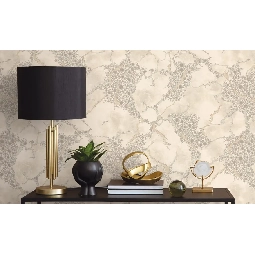 Decowall Tudor Açık Bej Krem Soyut Taş Mermer Desenli 3502-03 Duvar Kağıdı 16.50 M²