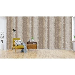 Bella Wallcoverings Kahve Mavi Soyut Eskitme Asimetrik Çizgi Desenli YG32303 Duvar Kağıdı 16.50 M²