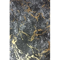 Golden Black Siyah Zemin Üstünde Gold Damarlı Mermer Desenli 41618 Duvar Kağıdı 16.10 M²